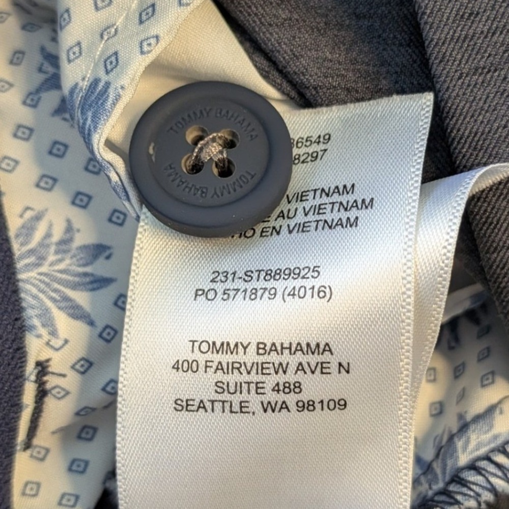 Tommy Bahama Boracay Coast Shorts Mens 33 Gray Golf Bermuda Performance - Picture 6 of 7